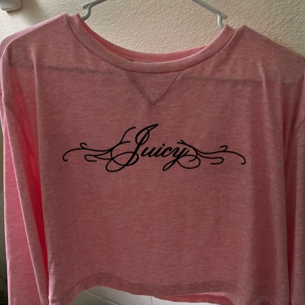 Juicy pink heathered long sleeves NWT
